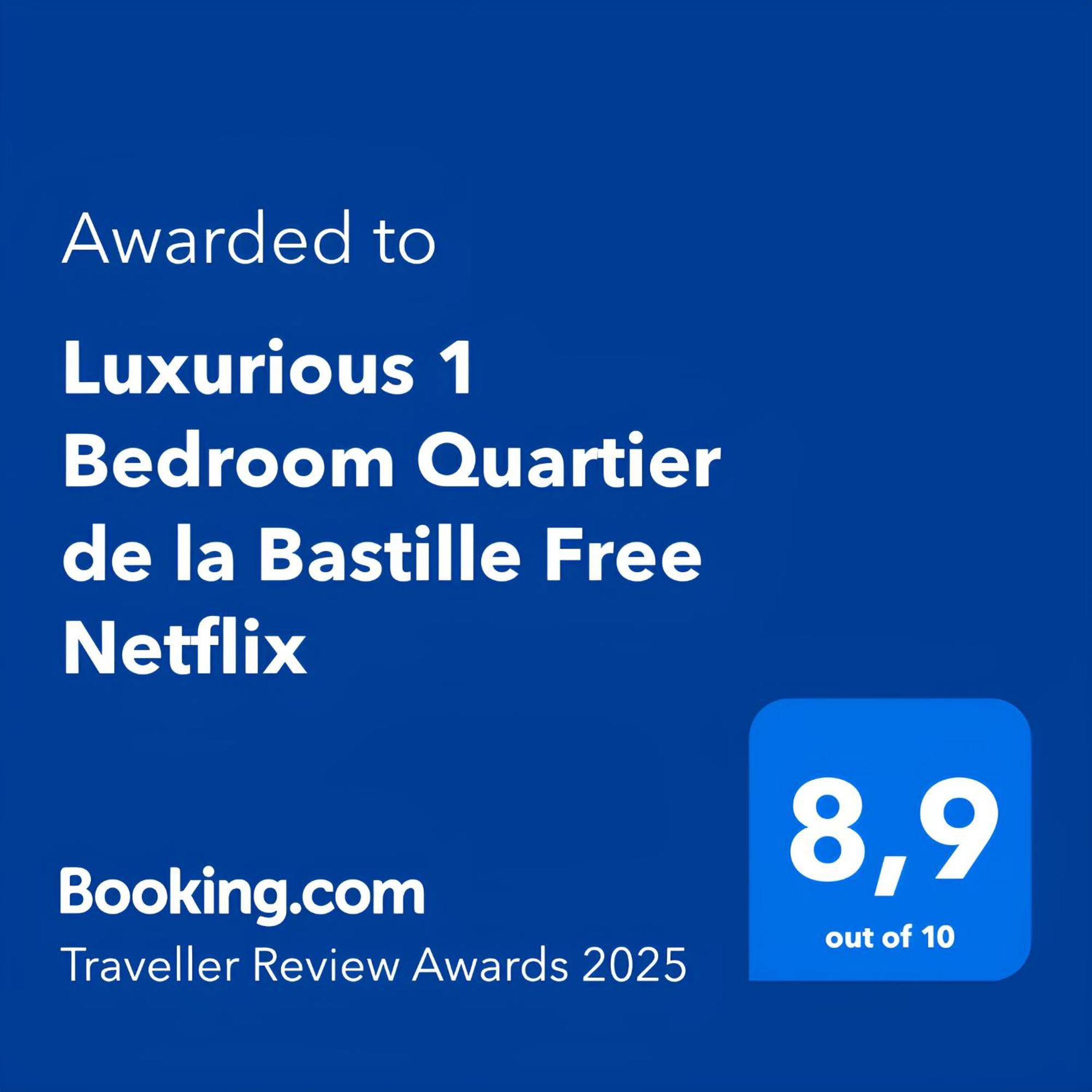 Luxurious 1 Bedroom Quartier De La Bastille Free Netflix Париж Экстерьер фото